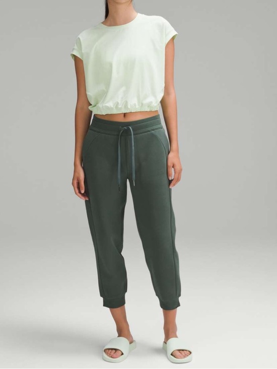 Pants - Lole Green Highrise Ankle Sweatpants Size Large Cotton